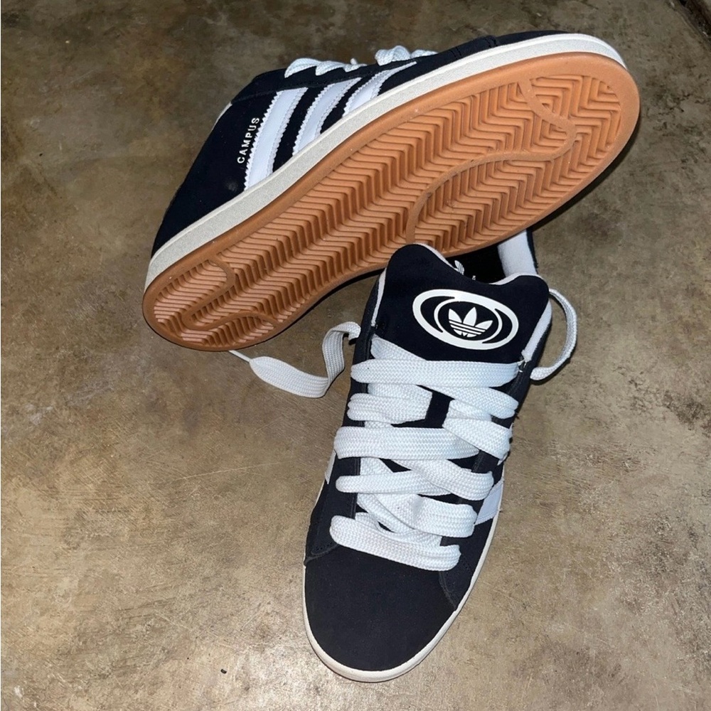 Adidas Black and White High-Top Sneakers